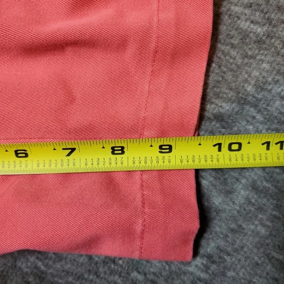 Vintage Polo Ralph Lauren Tyler Short Mens Size 40 Coral Pink Chino Pleated - Picture 8 of 8